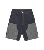 HICKORY PANEL DENIM CARPENTER SHORTS INDIGO