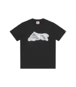 ICED OUT RUNNING DOG T SHIRT BLACK