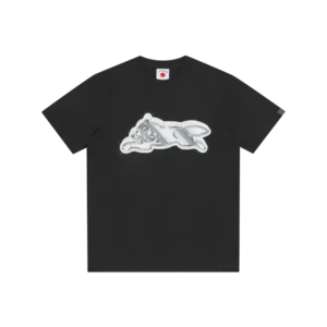 ICED OUT RUNNING DOG T SHIRT BLACK