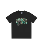 LEOPARD CAMO ARCH LOGO T SHIRT BLACK