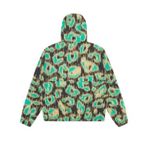 LEOPARD CAMO HOODED SHELL JACKET MULTI 1