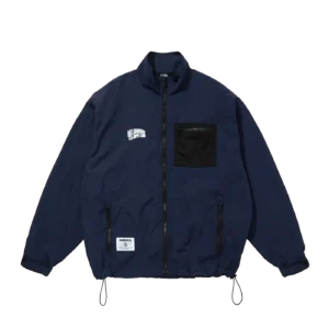 MESH POCKET NYLON JACKET NAVY
