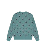 MONOGRAM KNITTED CREWNECK BLUE 1