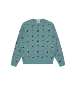 MONOGRAM KNITTED CREWNECK BLUE