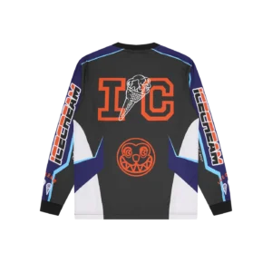 MOTORCYCLE L S T SHIRT BLUE SLATE GREY 1
