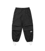 NYLON WIDE CARGO PANTS BLACK