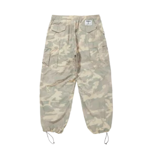 NYLON WIDE CARGO PANTS CAMO 1