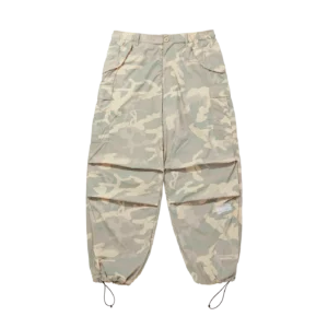 NYLON WIDE CARGO PANTS CAMO