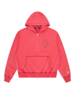 Oversized College Zip Through Hood
