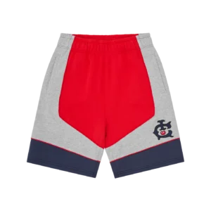 PANELLED WARM UP SWEATSHORTS GREY