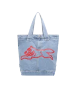 RUNNING DOG DENIM TOTE BAG LIGHT WASH BLUE
