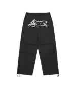 RUNNING DOG PARACHUTE PANTS BLACK