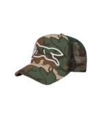 RUNNING DOG WOODLAND CAMO TRUCKER CAP CAMO