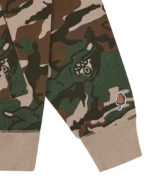 Running Dog Woodland Camo Zip Through Hood