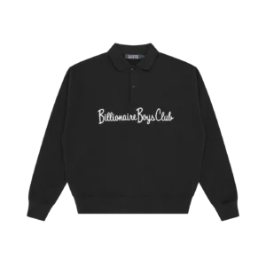 SIGNATURE COLLARED SWEATSHIRT BLACK