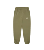 SMALL ARCH LOGO SWEATPANTS OLIVE ECRU LOGO