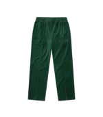 SMALL ARCH LOGO VELOUR TRACK PANTS FOREST GREEN