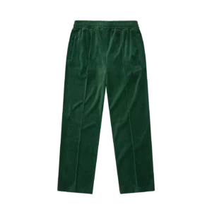 SMALL ARCH LOGO VELOUR TRACK PANTS FOREST GREEN