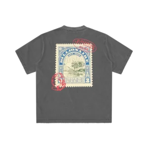 STAMP T SHIRT WASHED BLACK 1