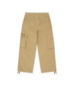 STRAIGHT LOGO PARACHUTE PANTS SAND 1