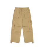 STRAIGHT LOGO PARACHUTE PANTS SAND