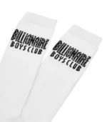STRAIGHT LOGO SOCKS WHITE 1