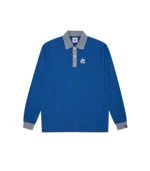TEAM IC PINSTRIPE L S POLO SHIRT NAVY
