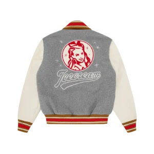 WAITRESS VARSITY JACKET GREY 1