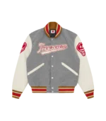 WAITRESS VARSITY JACKET GREY