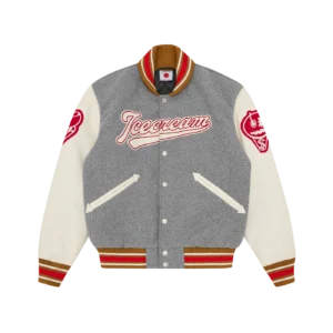WAITRESS VARSITY JACKET GREY