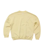 WASHED ARCH LOGO CREWNECK PALE YELLOW 1