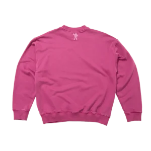 WASHED ARCH LOGO CREWNECK PINK 1