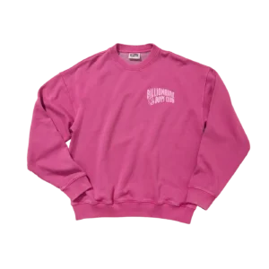 WASHED ARCH LOGO CREWNECK PINK