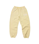 WASHED ARCH LOGO SWEATPANTS PALE YELLOW