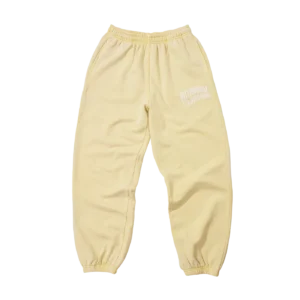 WASHED ARCH LOGO SWEATPANTS PALE YELLOW