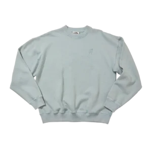 WASHED FLYING B CREWNECK LIGHT BLUE