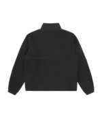 WOVEN PATCH ARCH LOGO FLEECE JACKET BLACK 1