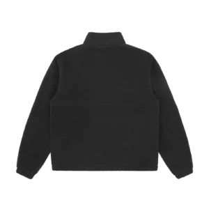 WOVEN PATCH ARCH LOGO FLEECE JACKET BLACK 1