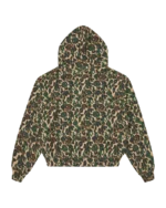 Womens Camo Zip Through Hood