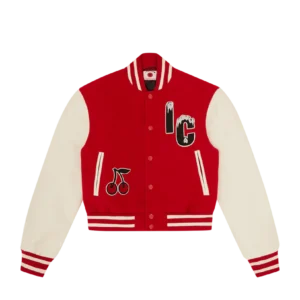 Womens Cherry Varsity Jacket