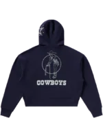 Womens Dallas Cowboys Cropped Hoodie