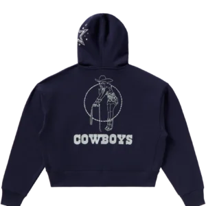Womens Dallas Cowboys Cropped Hoodie