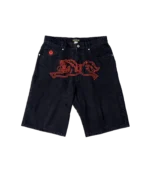 YEAR OF THE HORSE DENIM SHORTS DARK BLUE