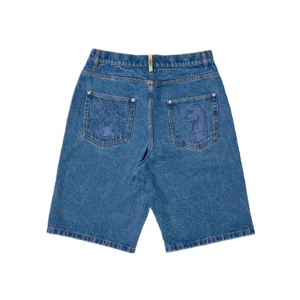 YEAR OF THE HORSE DENIM SHORTS LIGHT BLUE 1