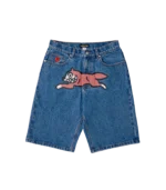 YEAR OF THE HORSE DENIM SHORTS LIGHT BLUE