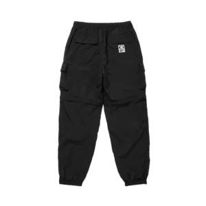 nylon 2way pants black